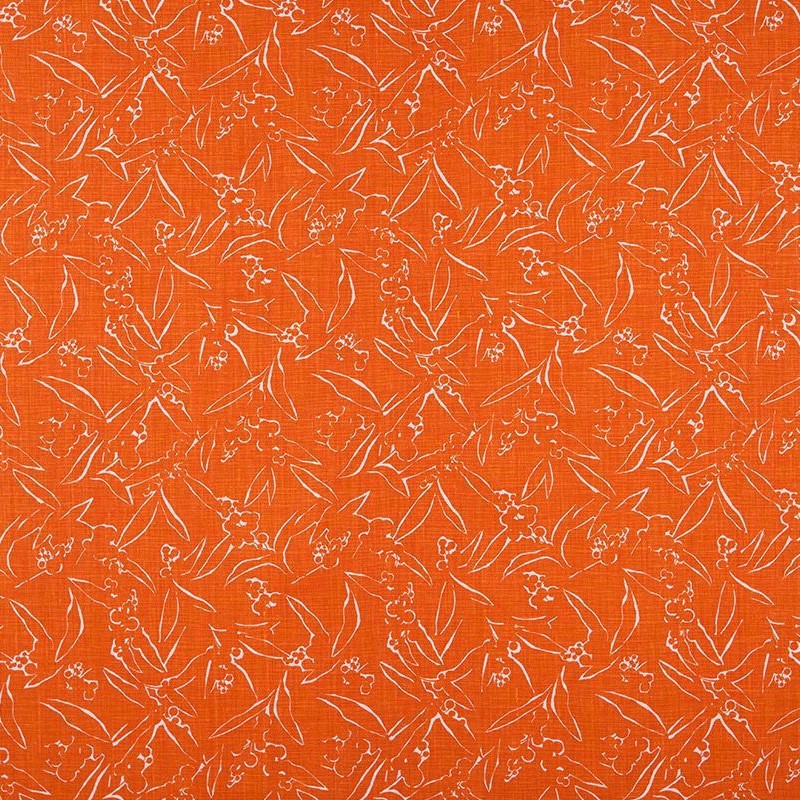 Kit Kemp Inside Out Linen Fabric in Orange